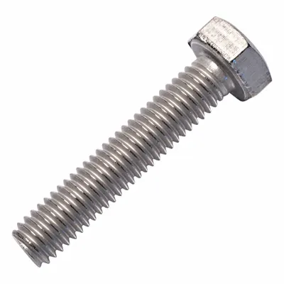 ALLIED TITANIUM Heavy Hex Bolt: Titanium, Grade 2, Plain, M6x1 Thread Size, 30 mm lg - Titanium Heavy Hex Bolts