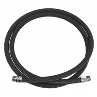 HUSKY Fuel Hose: Discharge Hose, 3/4 in x 9 ft, Rubber, Nitrile, Brass, -20° to 160°F, UL Listed (MPN CP10WB09)
