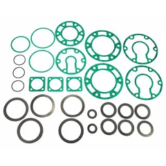 This valve and gasket kit is designed for servicing a 15T reciprocating compressor. It includes the necessary valve and gasket components to maintain or repair the compressor's valve assembly, ensuring proper sealing and efficient operation in industrial air compression applications.