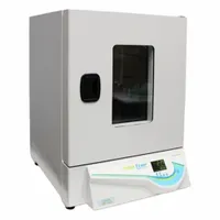 Natural gravity convection oven for drying, baking, and heating samples in laboratory and industrial settings. 50 L capacity, 200°C max temperature, 1000 W power, 120/240V operation. Temperature accuracy ±1.0°C at 200°C, uniformity ±4.5°C