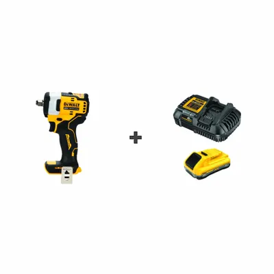 DEWALT Impact Wrench: 1/2 in Drive Size, 250 ft-lb Fastening Torque - DEWALT Cordless Impact Wrenches