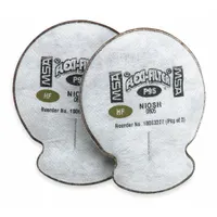 This black filter pack is rated NIOSH Nuisance Organic Vapor and features a bayonet connection for use with MSA Advantage Series reusable respirators. Each pack contains two filters designed to reduce exposure to nuisance-level organic vapors and particulates. Compatible with MSA Advantage 200 LS, 420, 1000, 3000, and 4000 models