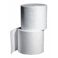 This polypropylene sorbent roll absorbs oils, coolants, solvents, and water-based liquids. Suitable for large-area spill response in industrial environments. Each roll is 300 ft long and 15 in wide. Supplied as a 2-pack