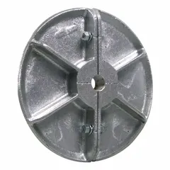 Steel heat slinger with 1.4 in outside diameter and 1 7/16 in bore diameter. Designed for use with 806XX0. Includes mounting hardware. Used to dissipate heat from rotating shafts in motors, pumps, and gearboxes.