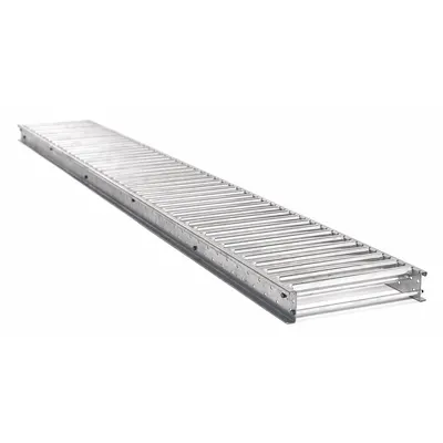 UNEX SPAN TRACK Flow Rack Conveyor: 6 in Overall Wd, 40 lb/ft, Roller, 7 ft 9 in, 3 in Overall Ht - Lightweight Roller Flow Rack Conveyor