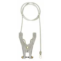 APPROVED VENDOR Bonding and Grounding Wire: C-Clamp/Hand Clamp, 10 ft, PVC, Clear (MPN 18240)