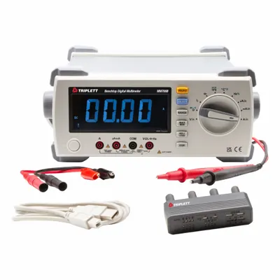 TRIPLETT Bench Digital Multimeter: CAT II 600V, 10 A AC Current Measurement - Max - Bench Type Digital Multimeters