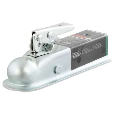 CURT Towing Coupler: Straight-Tongue Coupler, II, 3,500 lb Gross Towing Wt Capacity - Straight-Tongue Couplers