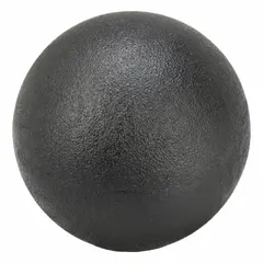 Ball knob with threaded hole, plastic body with steel thread insert, 1.88 in diameter, 3/8"-16 thread size. Used as a hand-operated control for tightening, positioning, or clamping on machinery and equipment panels.
