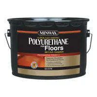 This 1-gallon interior water-based polyurethane sealer and finish provides a clear gloss protective coating for wood surfaces. Suitable for use on furniture, cabinets, and trim. The product is transparent with a gloss sheen and is formulated for interior wood applications