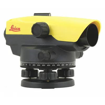 LEICA NA Automatic Level: Leveling Screws/Top Mounted Vial, 24X, 35 9/16 mm Aperture - Optical Levels