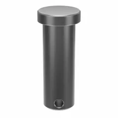 Steel clevis pin with plain finish, 5/8 in diameter and 1-3/4 in shank length. Supplied in a 10-pack. Used in clevis and hitch assemblies as a removable, non-threaded fastener for connecting components in machinery and linkages.