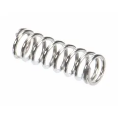 This detent spring is a replacement component for Grindmaster-Cecilware equipment. It maintains proper tension and positioning within mechanical assemblies, supporting consistent operation in commercial coffee brewers and grinders.