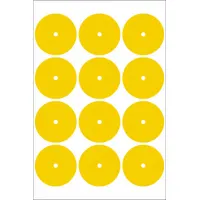 ACCUFORMNMC Gauge Marking Labels: Yellow, Polyester, 12 PK (MPN GML103YL)