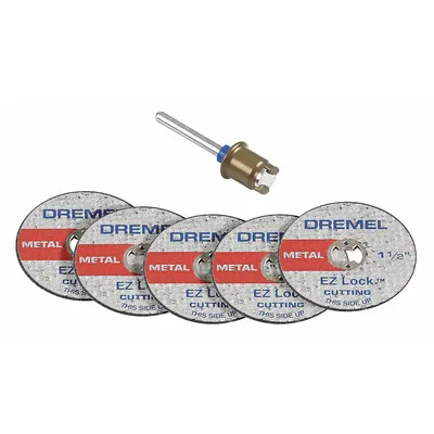 DREMEL Cut-Off Wheel Kit: 1 1/2 in Wheel Dia, 0.05 in Wheel Thick, Reinforced Fiberglass - Cutting Wheels for Rotary Tools