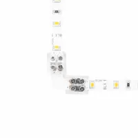 90° Tape Light Corner Connector: 1.3 in Lg, 90° Corner Connector/Screw Terminal/Tape-to-Tape, 16 AWG (MPN DI-TB12-90-TTT-5)