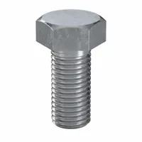 Metric hex head cap screw, M16 thread, 35 mm length, fully threaded. Made from Class 8.8 steel with zinc plating for corrosion resistance. Meets DIN 961 dimensional and ISO 898 material standards. Supplied in a pack of 25. Used for heavy-duty bolting in machinery, structural assemblies, and industrial equipment requiring high tensile strength