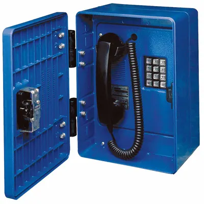 HUBBELL GAI-TRONICS Telephone: Surface Mount, Rugged Phones for Haz Areas, Keypad, 351-001 - Rugged Phones for Hazardous Areas