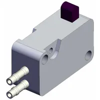 Shuttle Valve: VM1000 Series, Basic Plunger Actuator, 2 Ports, 4 mm Push-On, Side-Ported Body (MPN VM1100-4N-00)