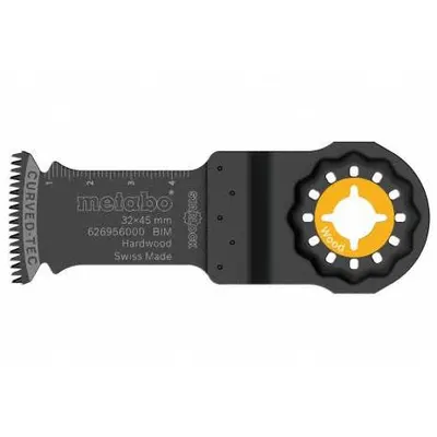 METABO Oscillating Tool Blade: 1 1/4 in Blade Wd, 1 3/4 in Overall Lg, Plunge Cutting - Starlock Mounted Blades