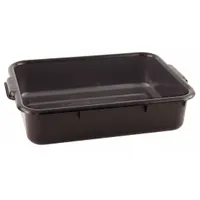 CRESTWARE Bus Tub: Black, 5 in Overall Ht, 15 1/2 in Overall Wd, 22 1/2 in Overall Lg, Plastic (MPN BT5BK)