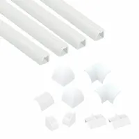 Hinge and Click Lock: Quarter Round, 7/8 in Wd, 7/8 in Ht, 60 in Lg, Plastic, White, Back End (MPN US/5FT22QSWKIT001)