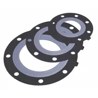 Full Face Flange Gasket: Class 150, EPDM, For 3 in Pipe, 5/64 in Thick, 3 1/2 in Inside Dia, Black (MPN 3114030)