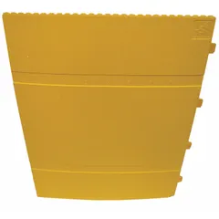 Round column protector made of ARPRO® material, designed to shield structural columns from impact damage in warehouses, parking garages, and industrial facilities. Fits columns with a 24-inch diameter and has an overall height of 39 1/4 inches. Yellow color for high visibility.