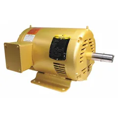 This BALDOR general purpose AC motor features a rigid base mount and open drip-proof (ODP) enclosure. It is a 3 hp, 3-phase unit rated at 208-230/460V AC with a full load current of 8.8/4.4 A and a nameplate speed of 1730 RPM at 60 Hz. Suitable for continuous-duty applications such as pumps, fans, conveyors, and compressors in clean, dry environments.