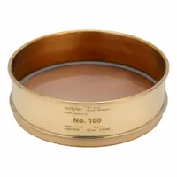 ADVANTECH Standard Brass Cloth Test Sieve: Brass, 8 in Outside Dia, 2 5/8 in Ht (MPN 100BB8F)