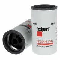 FLEETGUARD Automotive Fuel Filter: 12 3/8 in Overall Lg, 3 13/16 in Outside Dia, Diesel Fuel, Diesel (MPN FF63041NN)
