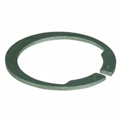 External retaining ring for securing components on shafts or in housings. Compatible with Dayton assemblies and model 4KHF5. Used in industrial machinery maintenance and repair.