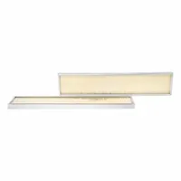 Rectangular panel cabin air filter with cellulose media. Overall length 23 5/8 in. Designed for use in truck HVAC systems to filter airborne particles entering the cab. Compatible with Autocar LLC vehicles