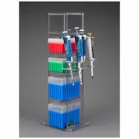 Lab Bench Vertical Organizer: 6 3/4 in Overall Wd, 20 3/4 in Overall Ht, 5 3/4 in Overall Lg, PETG (MPN 5VTORG-PIPTRBRK)