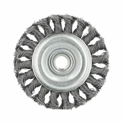 OEM APPROVED VENDOR Twisted Steel Wire Wheel Brush - Heavy-Cleaning Brushes for Contoured Carbon Steel Surfaces