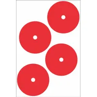 ACCUFORMNMC Gauge Marking Labels: Red, Polyester, 4 PK (MPN GML105RD)