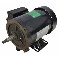Totally Enclosed Fan Cooled motor for straight centrifugal pumps. Nameplate voltage 208-230/460V AC. Compatible with manufacturer model 4JMW8. Used in water circulation, irrigation, and process pumping applications.