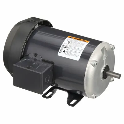Dayton General Purpose Motor: Rigid Base Mount, Totally Enclosed Fan Cooled, 3/4 hp - Rigid Base 3-Phase General Purpose AC Motors