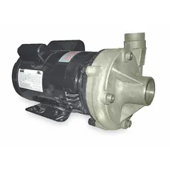 This 3/4 hp straight centrifugal pump operates on 115/230V AC and delivers up to 98 ft of maximum head. It features a 1-1/4 inch intake and 1 inch discharge with an open drip-proof (ODP) motor enclosure. Suitable for water transfer, circulation, and boosting applications in industrial and commercial settings.