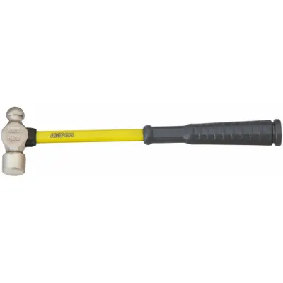 AMPCO Ball Peen Hammer: Fiberglass, Aluminum Bronze, 4 oz Head Wt, 10 in Overall Lg - Non-Sparking Ball-Peen Hammers
