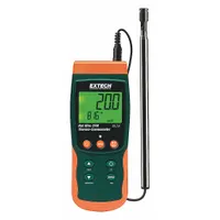 EXTECH Anemometer: 1 fpm Air Velocity Resolution, CFM, Hot Wire, Air Flow/Air Velocity/Temp, NIST (MPN SDL350-NIST)