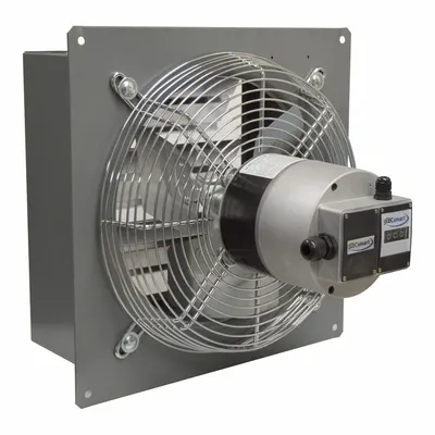 CANARM Standard Fan: 24 in Blade, Variable Speed, 1/2 hp, Totally Enclosed Air Over - High-Efficiency Shutter-Mount Exhaust Fans