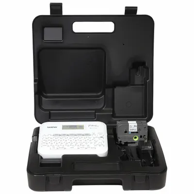BROTHER Portable Printer: No Wireless Connectivity, 3/4", 180 dpi Printhead Resolution - Handheld Label Printers