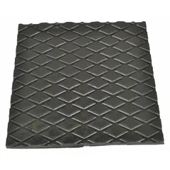 This black rubber anti-skid pad is a replacement part for machine rollers. It is designed to provide traction and reduce slipping on roller surfaces in material handling and conveyor systems. Compatible with machine roller part number 5ERK0.