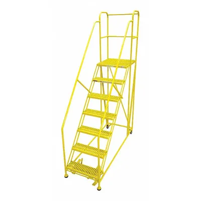 COTTERMAN Work Platform: 5.8 ft Platform Ht - Max, 24 in x 36 in, Steel - Manual-Lock Rolling Single-Access Platforms