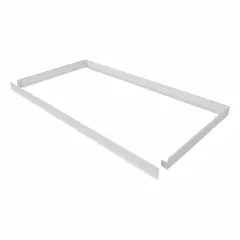 This surface mounting kit is designed for use with 2 x 4 backlit panels. It allows the panel to be mounted on ceilings or walls where recessed installation is not feasible. Dimensions: width 47 5/6 in, length 23 11/12 in, height 1 2/3 in.