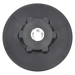 This 3M fiber disc pad hub is designed for mounting fiber discs on angle grinders. It features a 5/8"-11 threaded connection, 2-1/2 in diameter, and 12-5/16 in height. The black hub is sold in a 10-pack and is used in grinding, blending, and finishing applications.