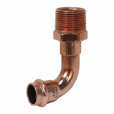 NIBCO Press System 90° Elbow - Plumbing Copper & Bronze Press Tube Fittings