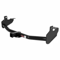 This Class III hitch is designed for the GMC i-370, with a gross trailer weight capacity of 4,000 lb and a gross vehicle weight capacity of 4,000 lb. Constructed from carbon steel with a powder-coated finish, it requires no drilling for installation. Suitable for towing trailers, boats, or campers in medium-duty applications