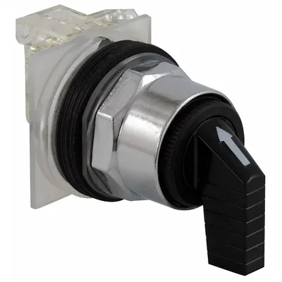 SCHNEIDER Selector Switch: 30 mm Panel Mounting Size, 3 Positions, Extended Lever - Selector Switches